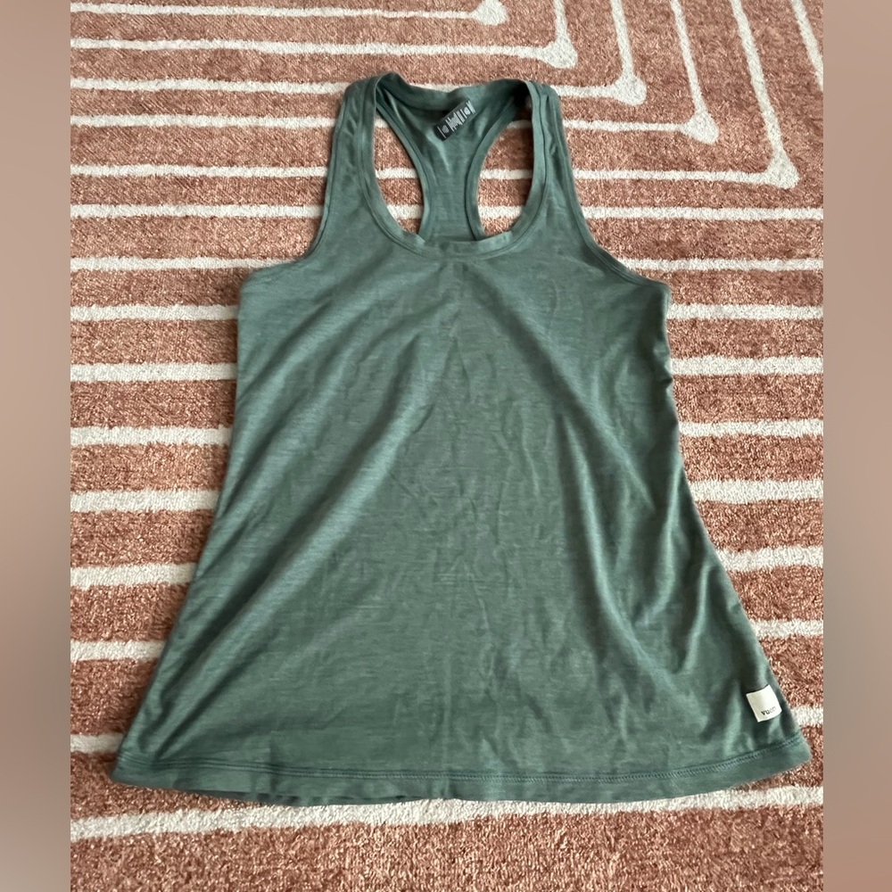 Vuori Women's Racerback Tank in Sage Green - Picture 4 of 7